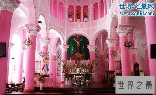 世界上最浪漫的教堂，粉红色教堂(梦幻少女感)